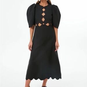 Sea New York Black Midi Dress